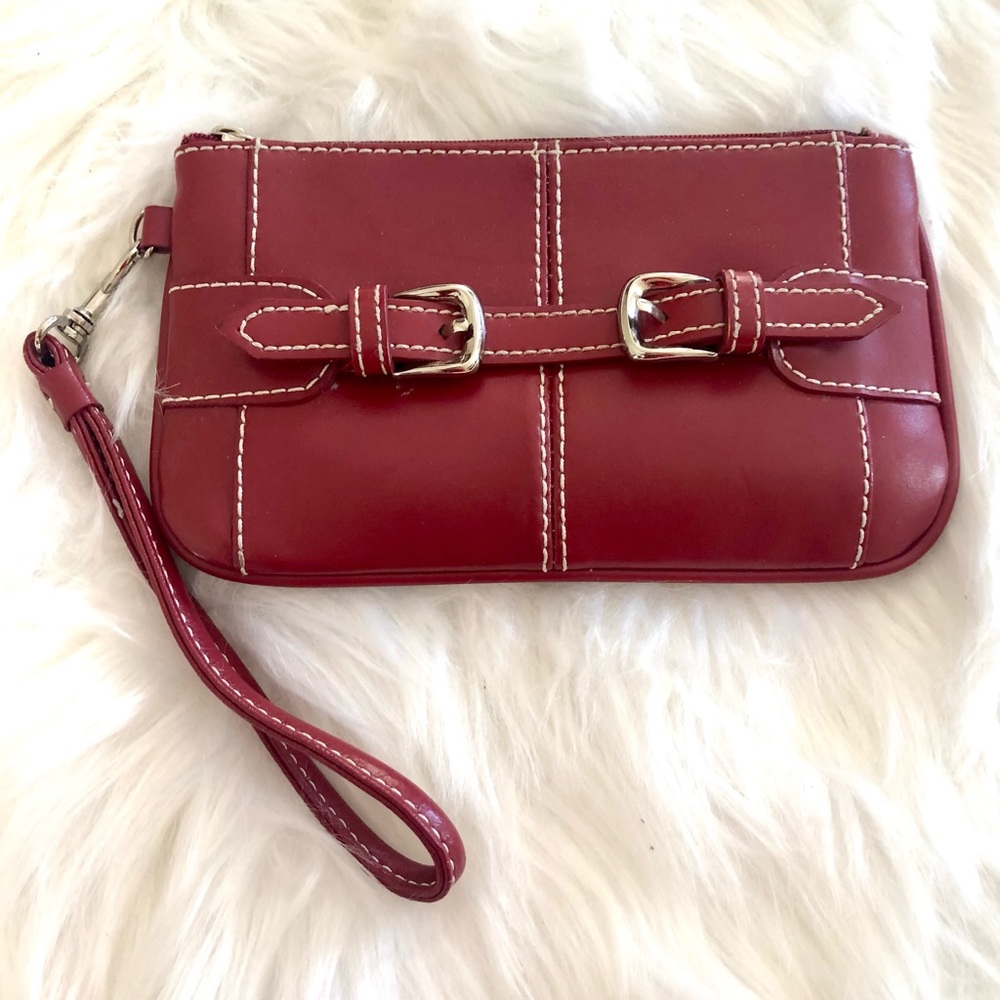 ❤️Red Leather wristlet❤️